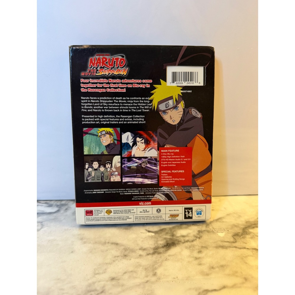 Naruto Shippuden The Movie Rasengan Collection Blu-ray 4-Disc Set Viz Media - Picture 3 of 5